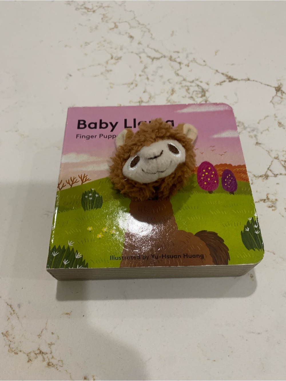 Plush Baby Llama Finger Puppet - Brown